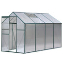 Green Fingers Greenhouse 2.52x1.9x1.83M Aluminium Polycarbonate Green House Garden Shed-1