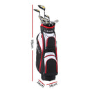 Everfit Golf Clubs Set Men Right Handed Golf Wedges Alloy Driver Golf Stand Bag-2