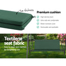 Gardeon Outdoor Swing Chair Garden Chair Bench Furniture Canopy 3 Seater Green-5