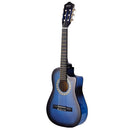 Alpha 34 Inch Classical Guitar Wooden Body Nylon String Beginner Kids Gift Blue-3