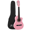 Alpha 34 Inch Classical Guitar Wooden Body Nylon String Beginner Kids Gift Pink-1
