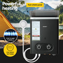 Devanti Portable Gas Water Heater LPG-powered System Black-4