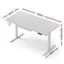 Artiss Electric Standing Desk 140cm Adjustable Height Motorised Home Office Desk Drawer-2