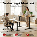 Artiss L-Shape Electric Standing Desk Sit Stand Up Height Adjustable Motorised-5