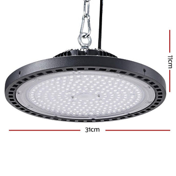 Leier LED High Bay Lights 150W UFO Industrial Workshop Warehouse Factory Lamp - 0