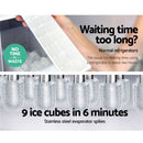 Devanti 12kg Ice Maker Machine Red-4