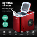 Devanti 12kg Ice Maker Machine Red-5
