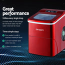 Devanti 12kg Ice Maker Machine Red-8