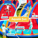 Kids Inflatable Pool Water Slide Cannon Splash Park Toss Game 408X386CM-3