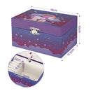 Keezi Kids Jewellery Box Organiser for Girls Kids Music Box Unicorn Purple-3