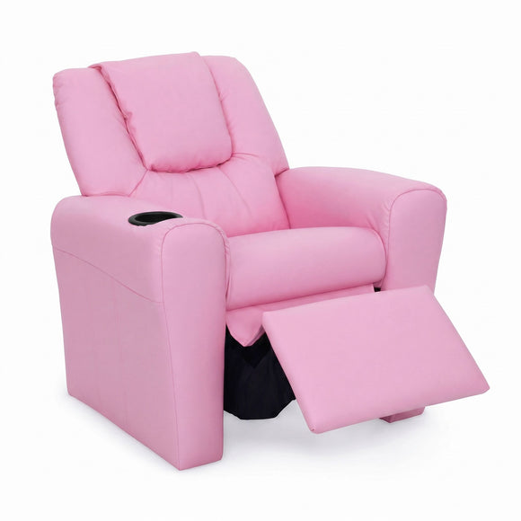 Keezi Kids Recliner Chair PU Leather Sofa Lounge Couch Children Armchair