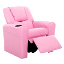 Keezi Kids Recliner Chair PU Leather Sofa Lounge Couch Children Armchair Pink-3