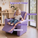 Keezi Kids Recliner Chair PU Leather Sofa Lounge Couch Children Armchair Purple-5