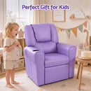 Keezi Kids Recliner Chair PU Leather Sofa Lounge Couch Children Armchair Purple-8