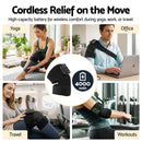 Livemor Knee Massager with Heat (2 Pack), Cordless Heated Knee Massage for Pain Relief with 3 Heating Levels, 3 Vibration Modes, Gentle Lights, Adjustable Straps, 3-in-1, Gift for Men and Women-7