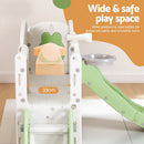 Keezi Kids Slide Swing Set Ball Hoop Rings Football Outdoor Toys Green-6