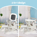 Keezi Kids Table and Chair Set 2 in 1 Easel Desk Stool w/ LCD Writing Tablet-4