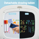 Keezi Kids Table and Chair Set 2 in 1 Easel Desk Stool w/ LCD Writing Tablet-5