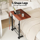 Artiss Laptop Desk Table Adjustable 60CM Dark Wood-4