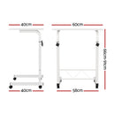 Artiss Laptop Desk Table Adjustable 60CM White-2
