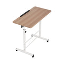 Artiss Laptop Desk Table Adjustable 80CM Light Wood-1