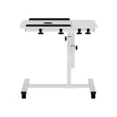 Artiss Laptop Desk Table Fan Cooling White 60CM-3