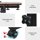 Artiss Laptop Desk Table Fan Cooling Walnut 60CM-6