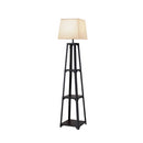 Artiss Floor Lamp 3 Tier Shelf Storage LED Light Stand Home Room Vintage White-1