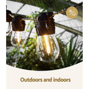 50m Solar Festoon Lights Outdoor LED String Light Christmas Party Decorations-6