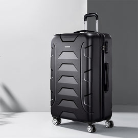 Wanderlite 28" 75cm Luggage Trolley Travel Suitcase Set TSA Hard Case Lightweight Strap