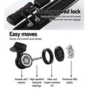 Wanderlite 2pc Luggage Trolley Set Suitcase Travel TSA Carry On Hard Case Lightweight White-5