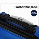 Wanderlite 3pc Luggage Trolley Set Suitcase Travel TSA Carry On Hard Case Lightweight Blue-6