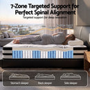 Giselle Queen 34cm 5-Zone Euro Top Pocket Spring Mattress with 2 Natural Latex Contour Pillows-4