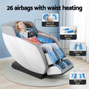 Livemor Massage Chair Electric Recliner Double Core Mechanism Massager ROWA White-8