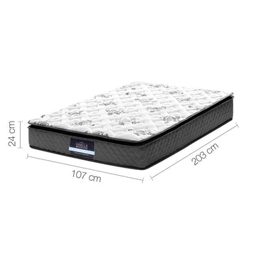 Giselle Bedding 24cm Mattress Pillow Top King Single - 0