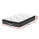 Giselle Bedding Single Mattress 24cm Pillow Top Bonnell Spring Egg Crate-2