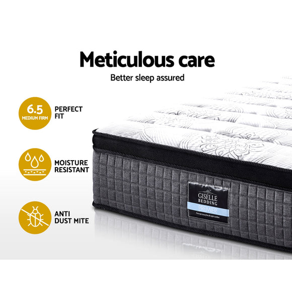 Giselle Bedding 34cm Mattress 9 Zone Latex Foam King Single