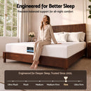 Giselle 25cm King Hybrid Mattress Soft Knitted Fabric Edge Support Gel Foam-4