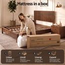 Giselle 25cm Queen Hybrid Mattress Soft Knitted Fabric Edge Support Gel Foam-9