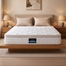 Giselle 30cm King Spring Mattress Tencel Cover 5-Zone Firm Back Support-1