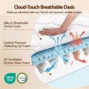 Giselle 30cm King Single Spring Mattress Tencel Cover 5-Zone Firm Back Support-5