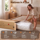 Giselle 30cm King Single Spring Mattress Tencel Cover 5-Zone Firm Back Support-9