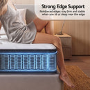 Giselle King Reversible Spring Mattress Cashmere Cover Gel Foam Firm 35cm-8