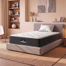 Giselle King Single Reversible Spring Mattress Cashmere Cover Gel Foam Firm 35cm-1