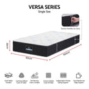 Giselle Single Reversible Spring Mattress Cashmere Cover Gel Foam Firm 35cm-2