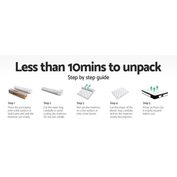 Giselle Bedding 30cm Mattress Euro Top King