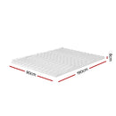 Giselle Bedding Memory Foam Mattress Topper 7-Zone Airflow Pad 8cm Single White-2
