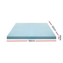 Giselle Bedding Memory Foam Mattress Topper Cool Gel Bed Mat Bamboo 10cm Double-2