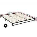 Artiss Bed Frame King Size Metal BERU-2