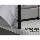 Artiss Bed Frame Metal Bed Frame LEO - Queen (Black)-6